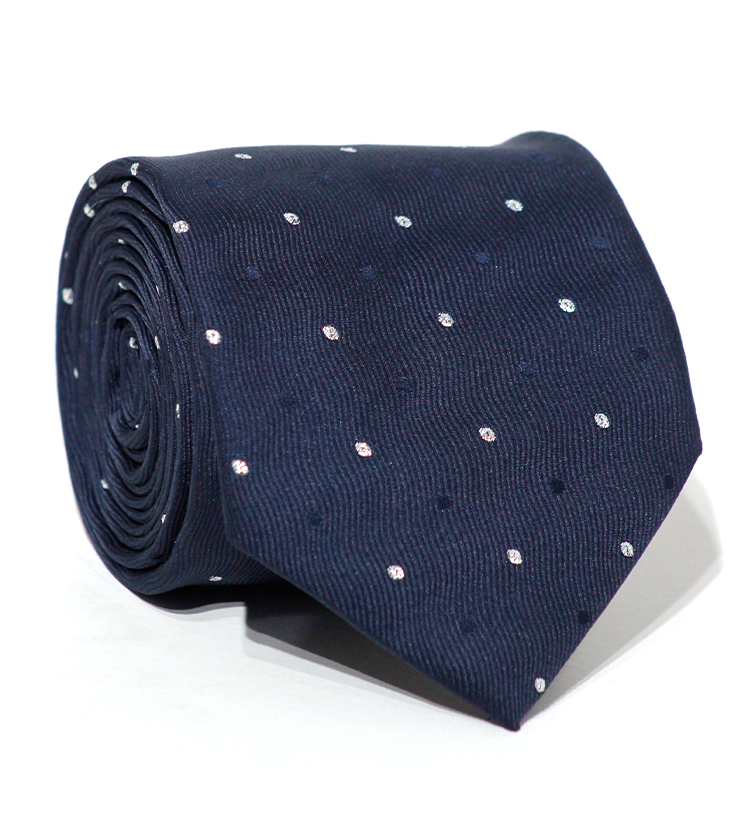 Luxury Navy/White Dots