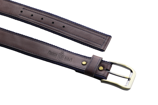 Luxury Leather & Canvas Belt