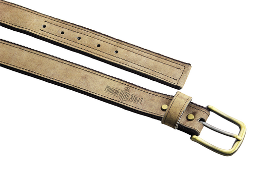 Luxury Leather & Canvas Belt