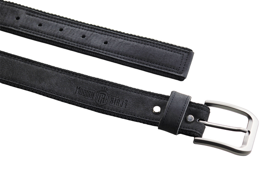 Luxury Leather & Canvas Belt