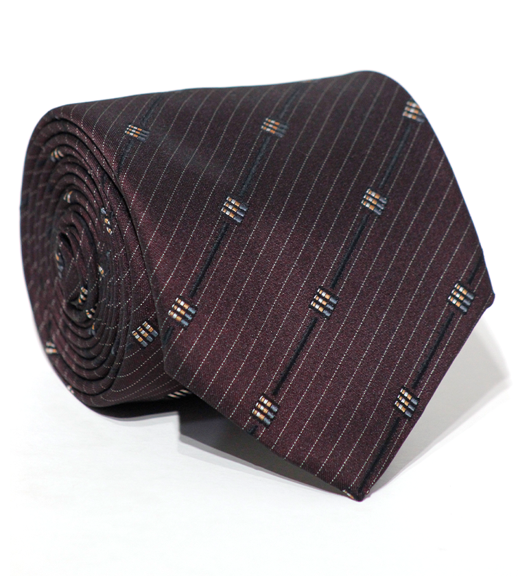Luxury Maroon Silk Tie