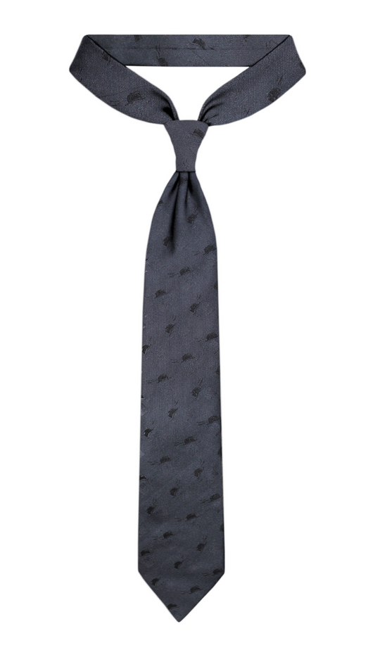 Cravate de luxe noire en jacquard