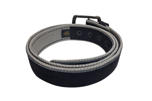 Luxury Chamois Leather & Canvas Belt