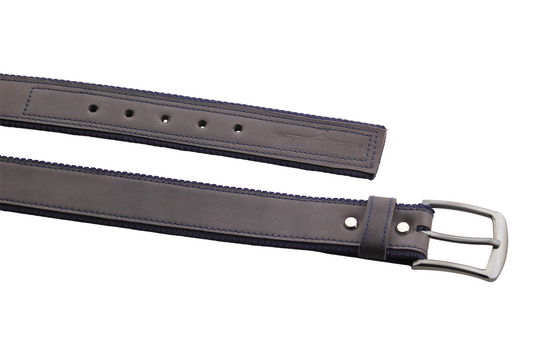 Luxury Leather & Canvas Belt