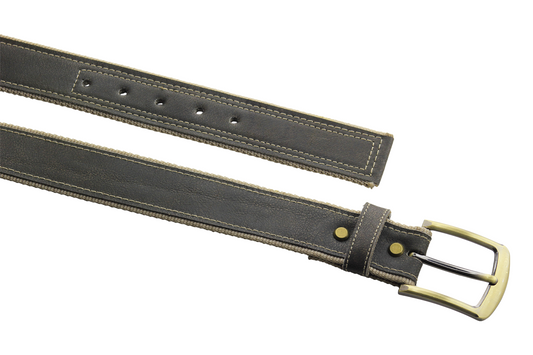 Luxury Leather & Canvas Belt