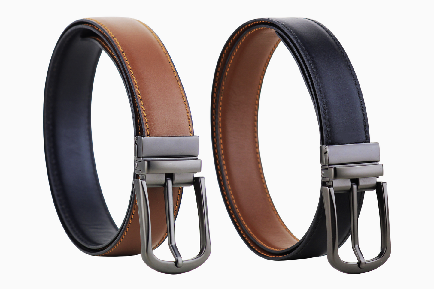 Luxury Reversible Black/Brwon Classic Belt