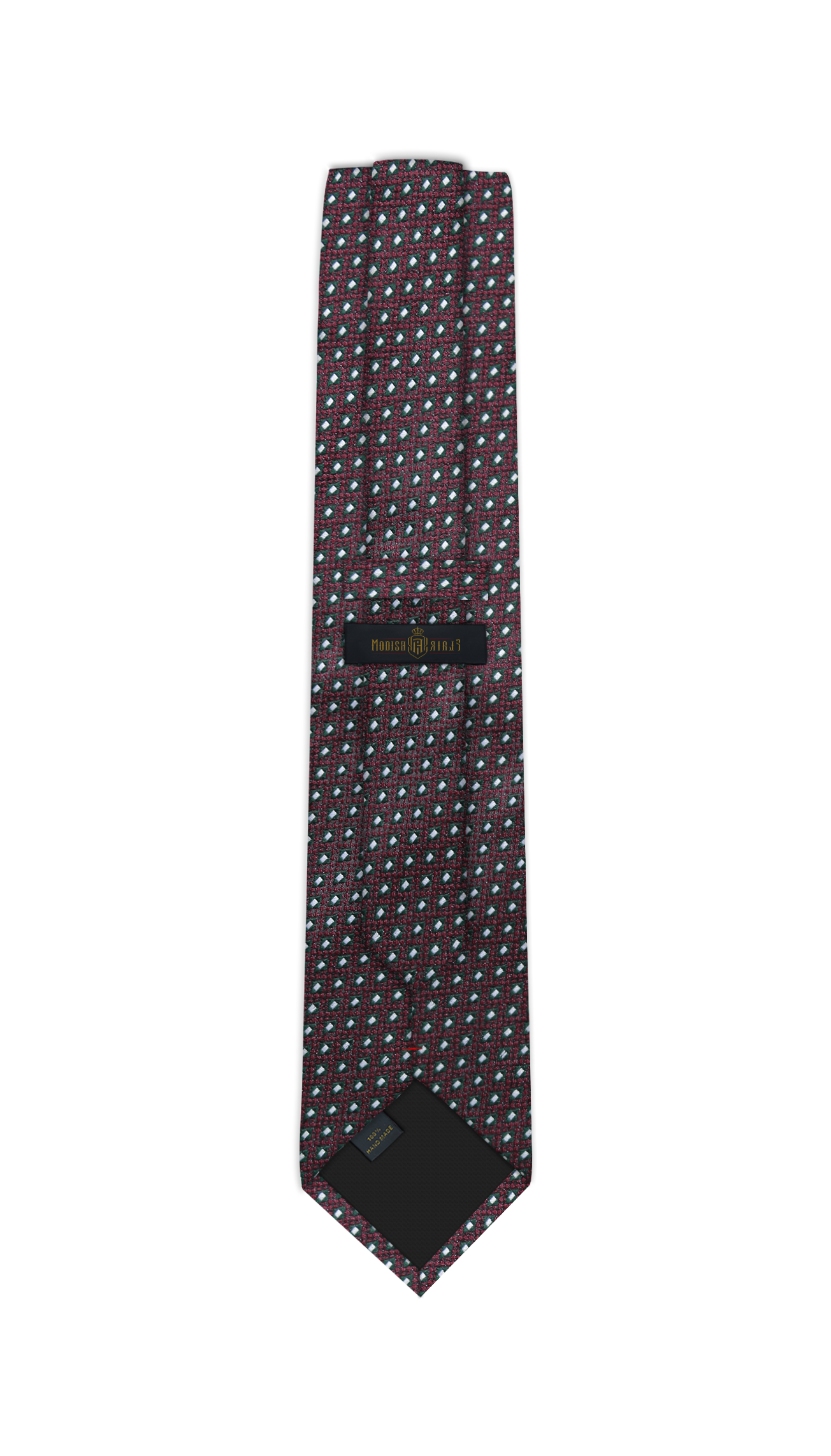 Luxury Maroon/Green Jacquard Tie