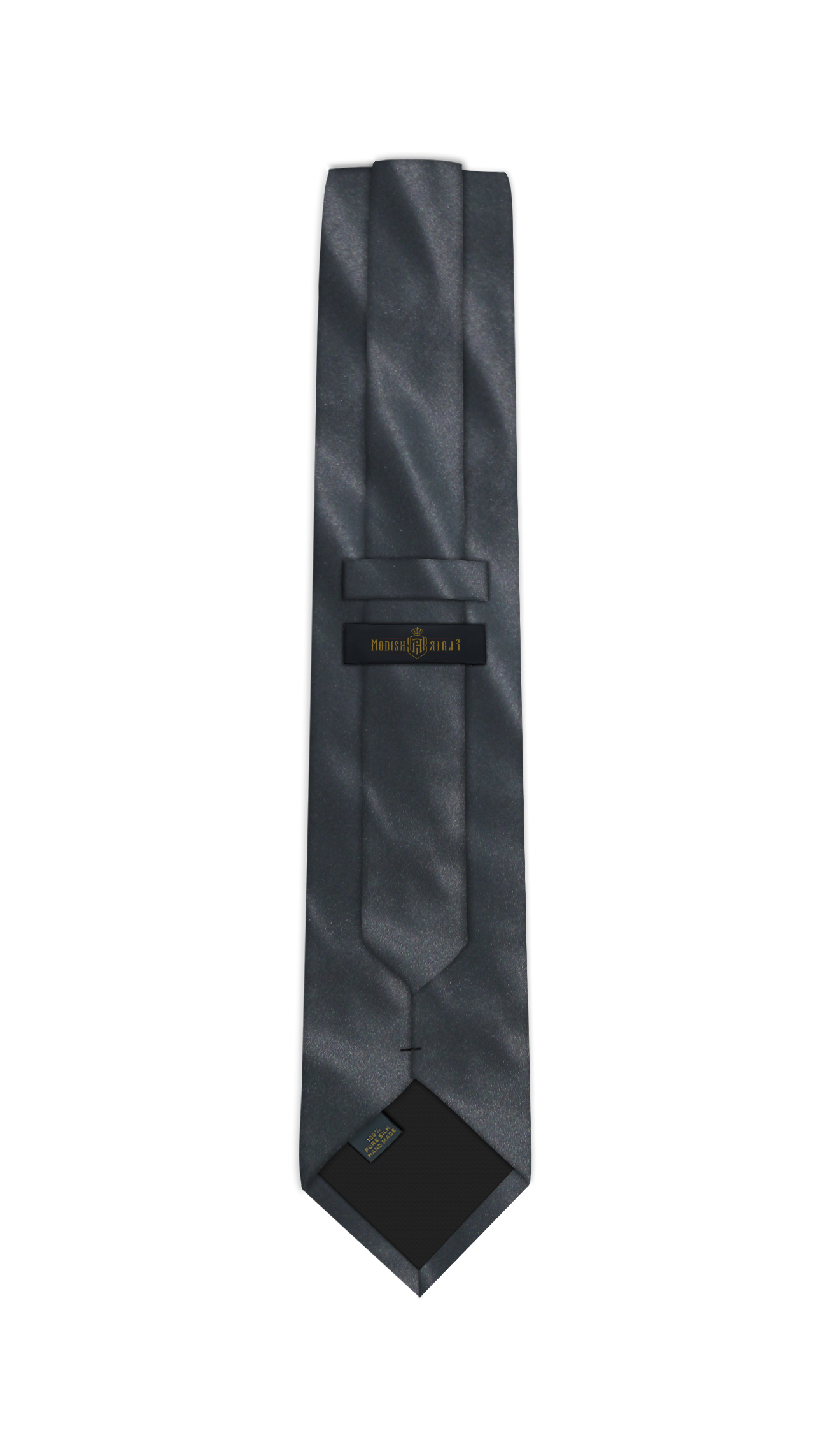Luxury Dark Grey Silk Tie