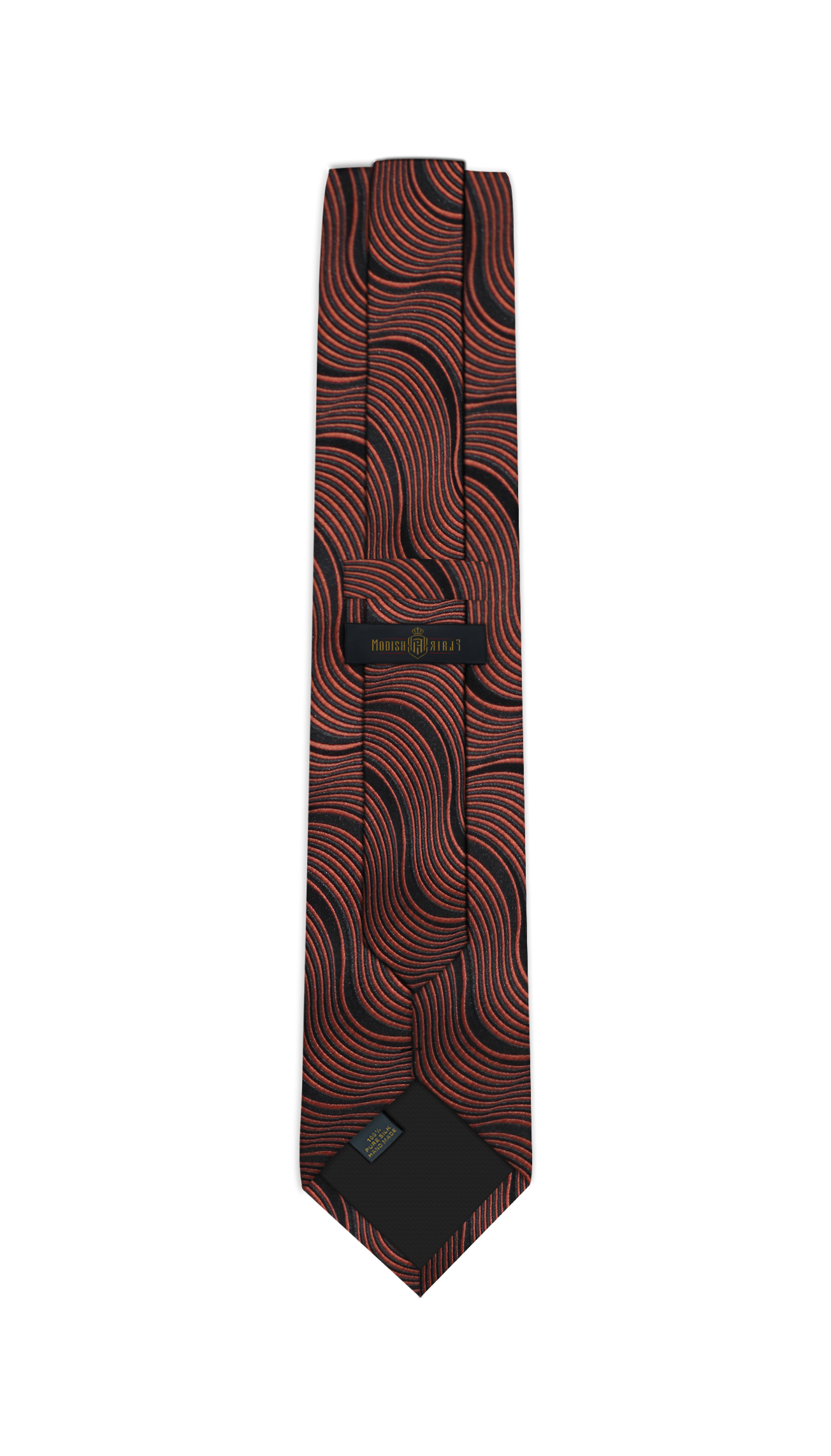 Luxury Dark Bronze/Black Silk Tie