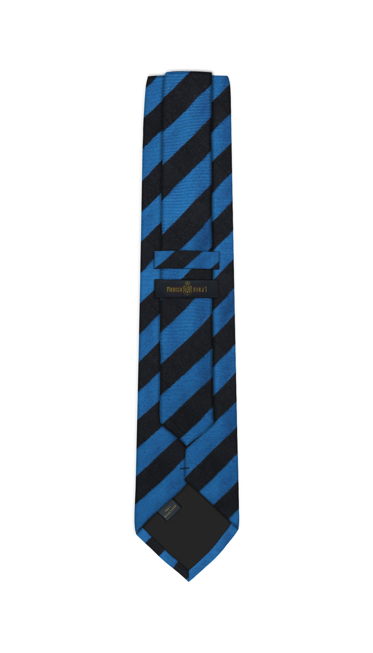 Luxury Stripe Blue/Black Jacquard Tie