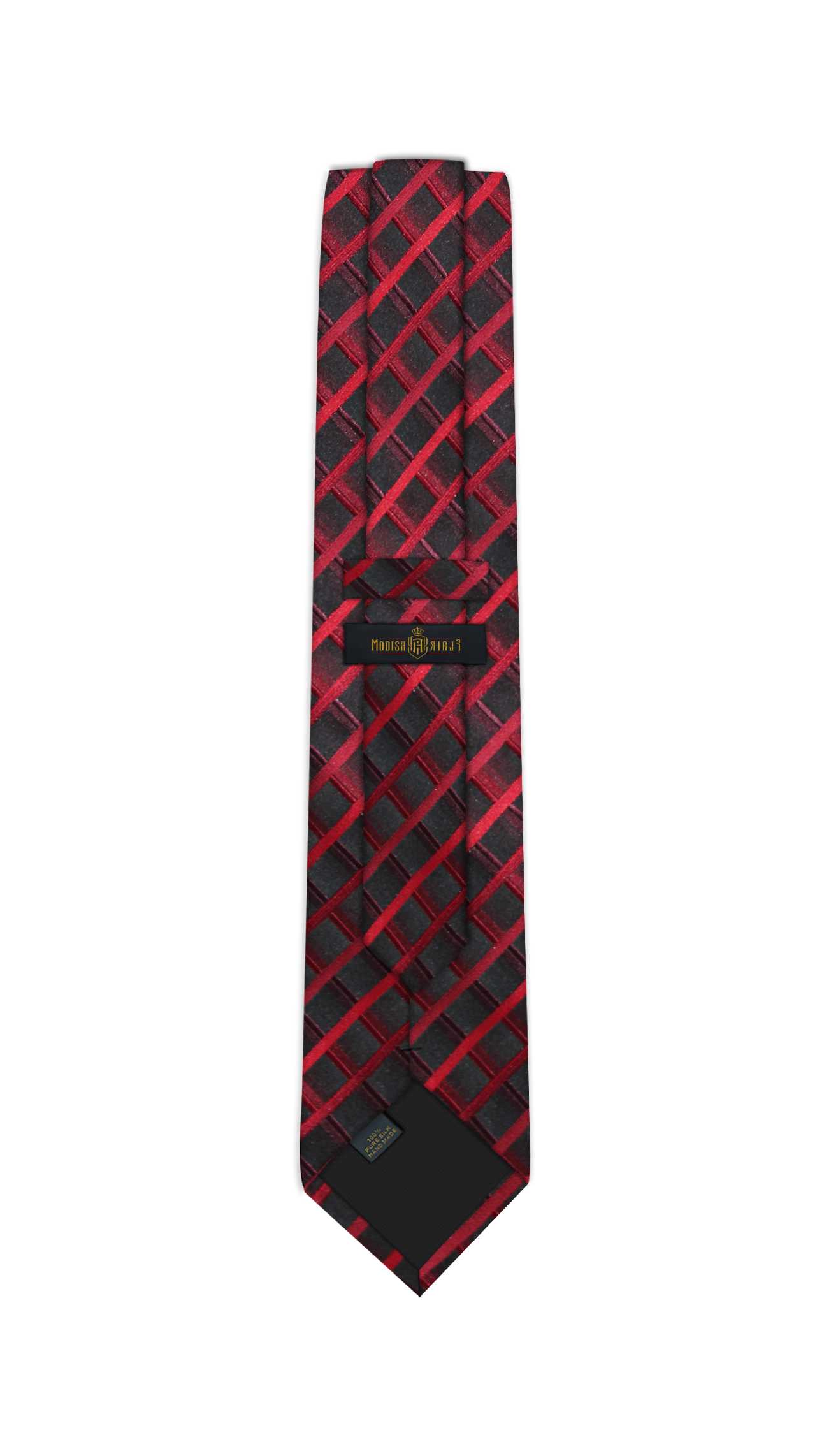 Luxury Red/Black Silk Tie