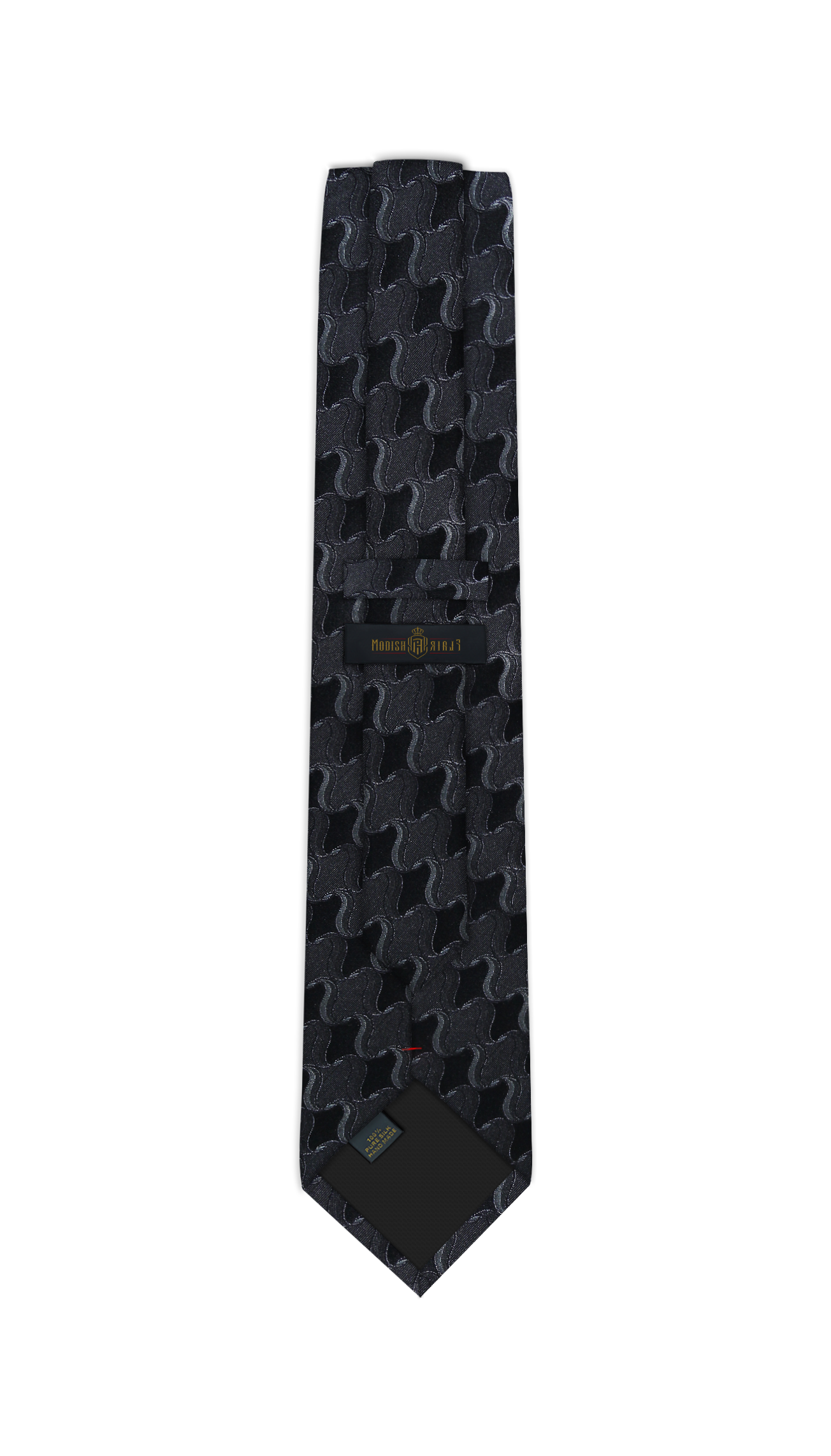 Luxury Mixed Gray/Black Silk Tie