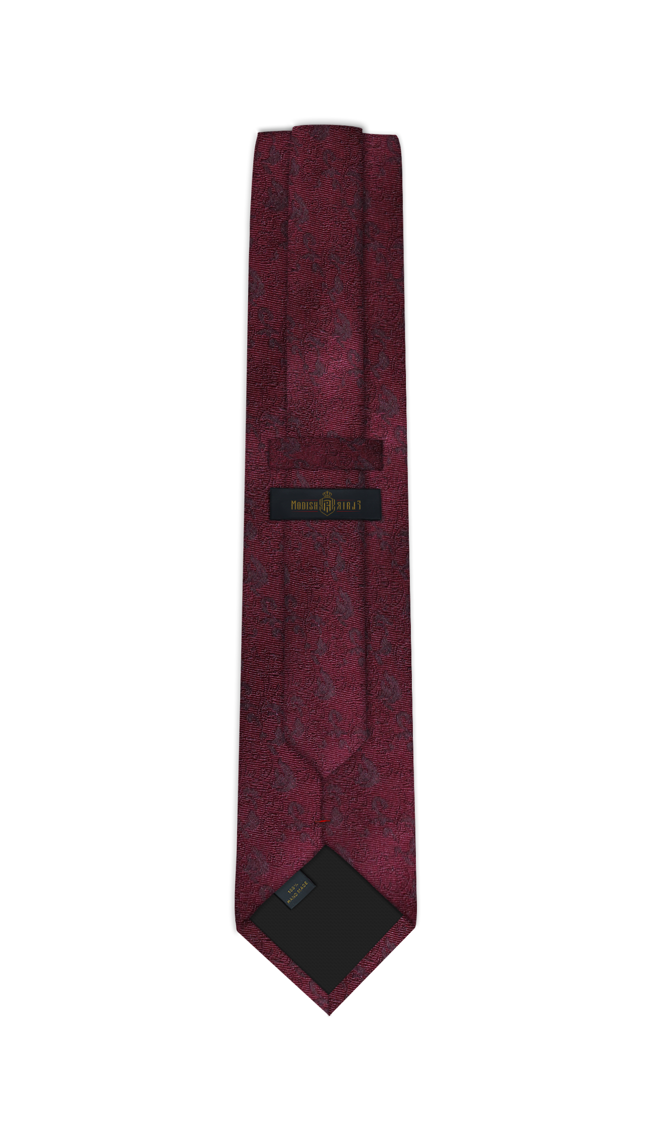 Luxury Maroon Jacquard Tie