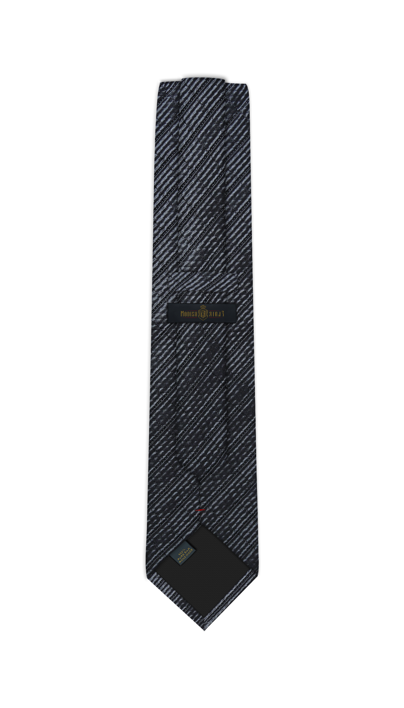 Luxury Dark Gray Silk Tie