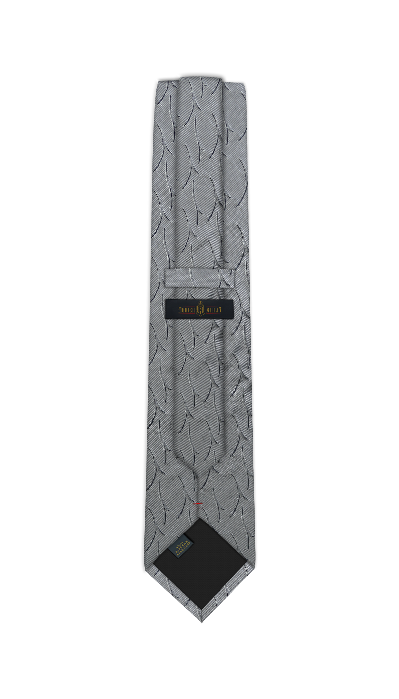 Luxury Silver Silk Tie