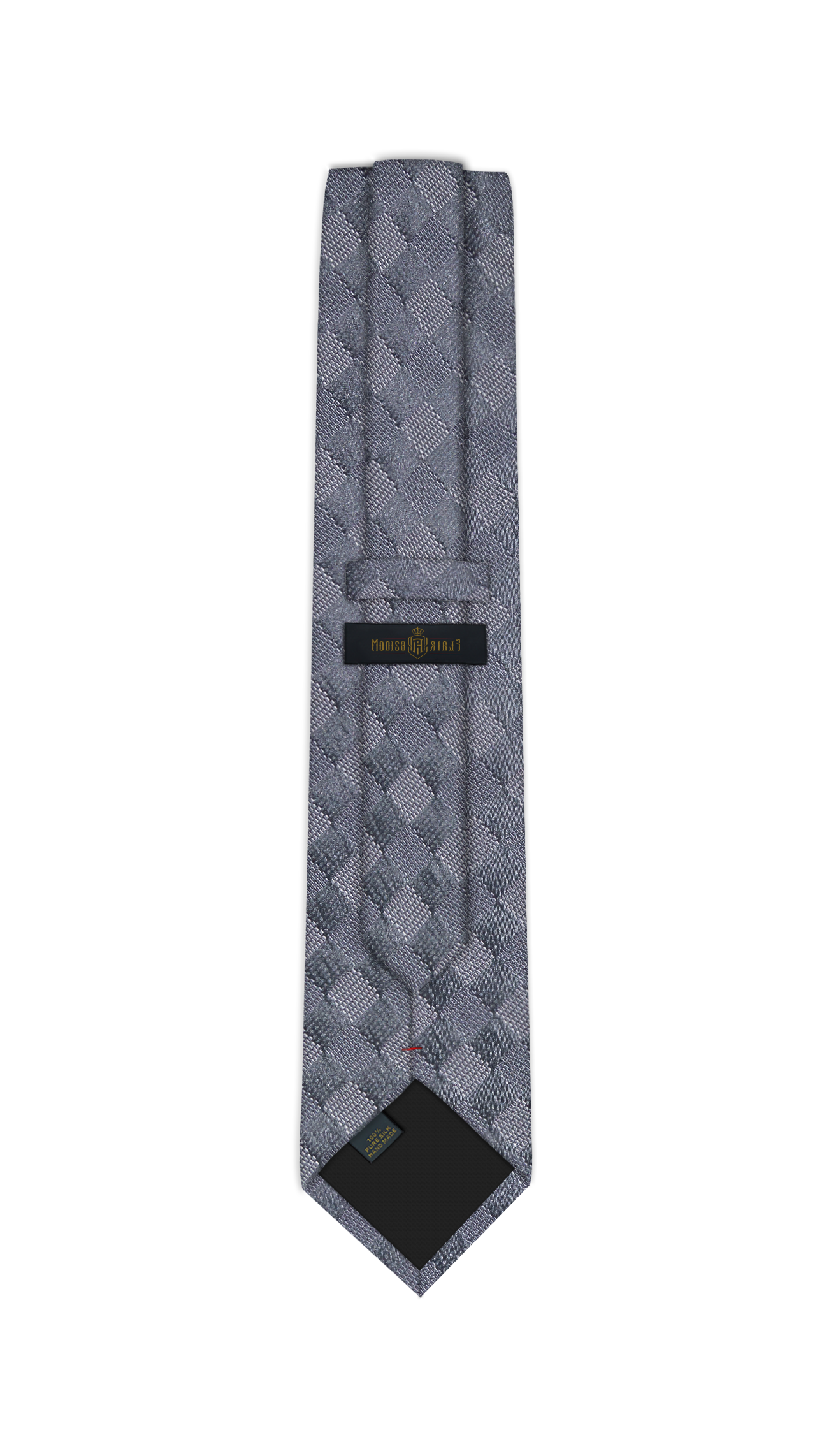 Luxury Mixed Silver Silk Tie
