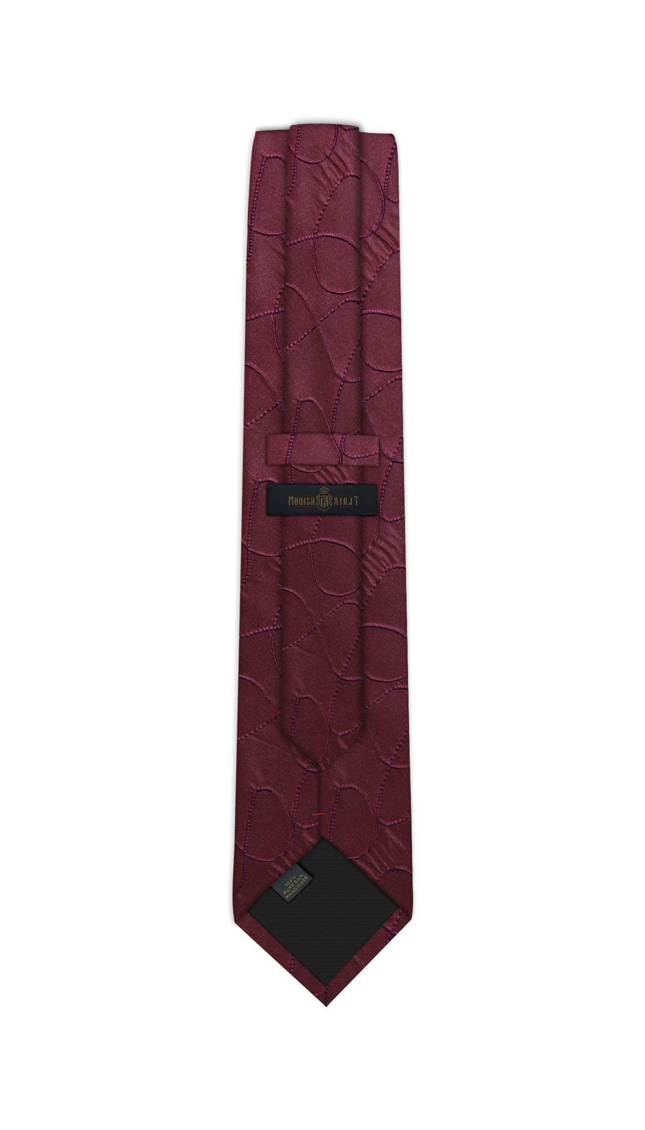 Luxury Burgundy Silk Tie