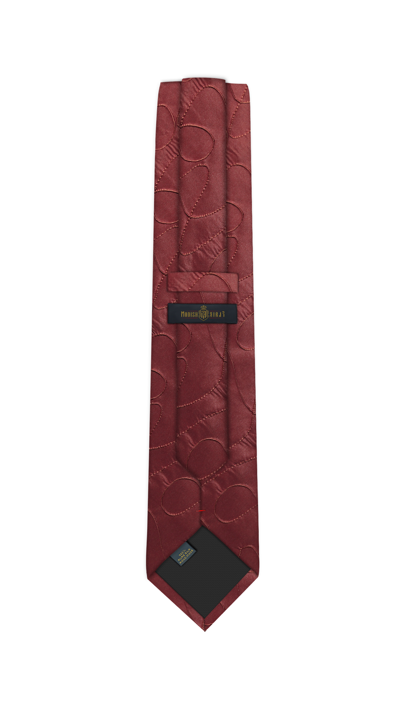 Luxury Dark Red Silk Tie