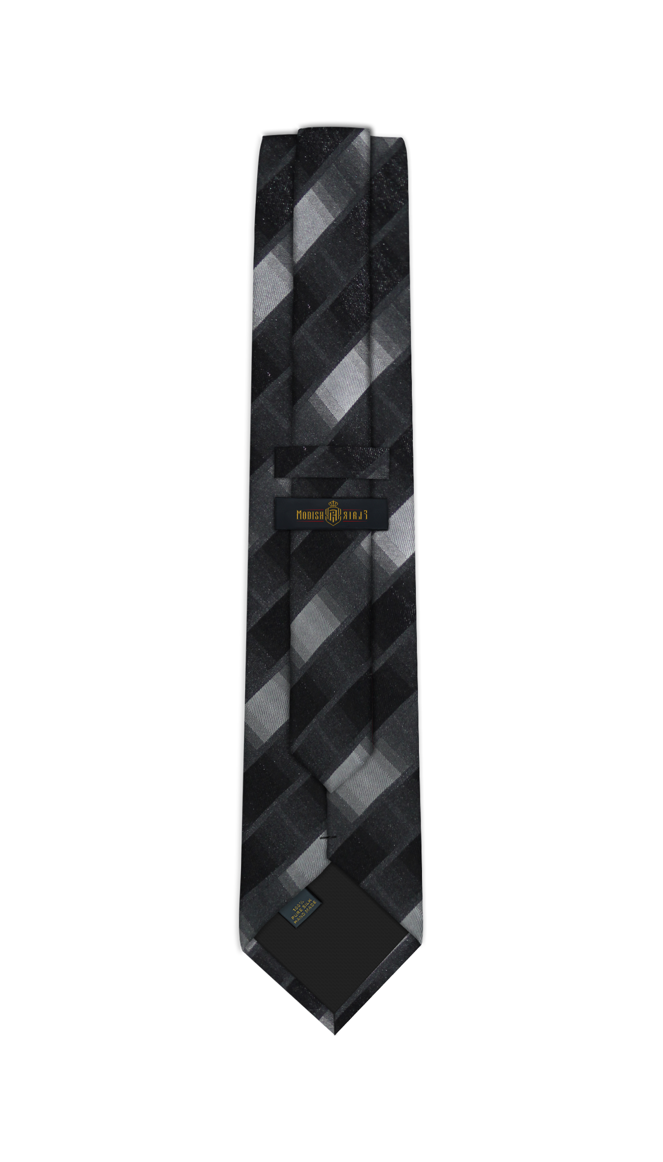 Luxury Mixed Gray /Black Silk Tie