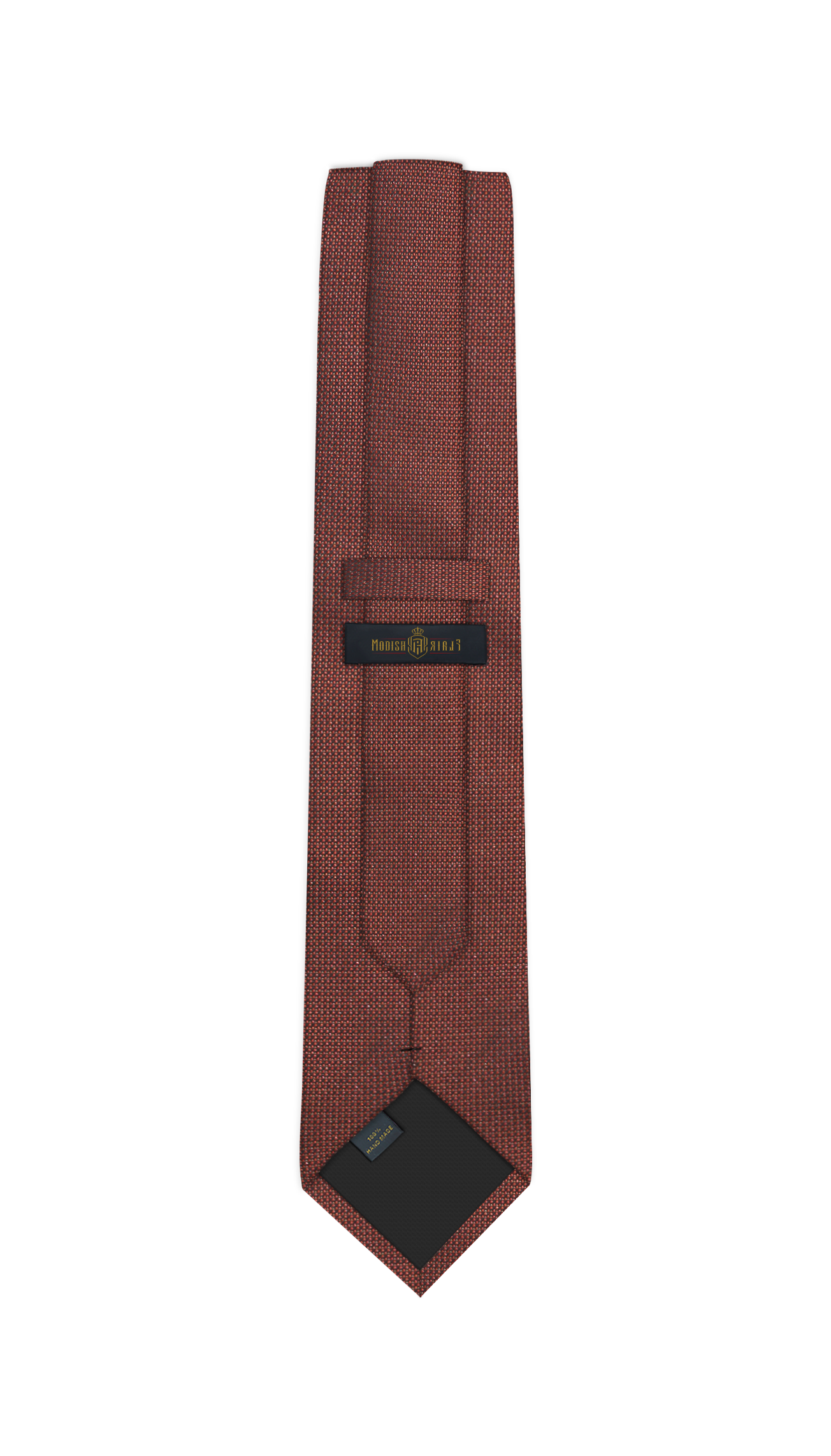Luxury Rust Textured Jacquard Tie