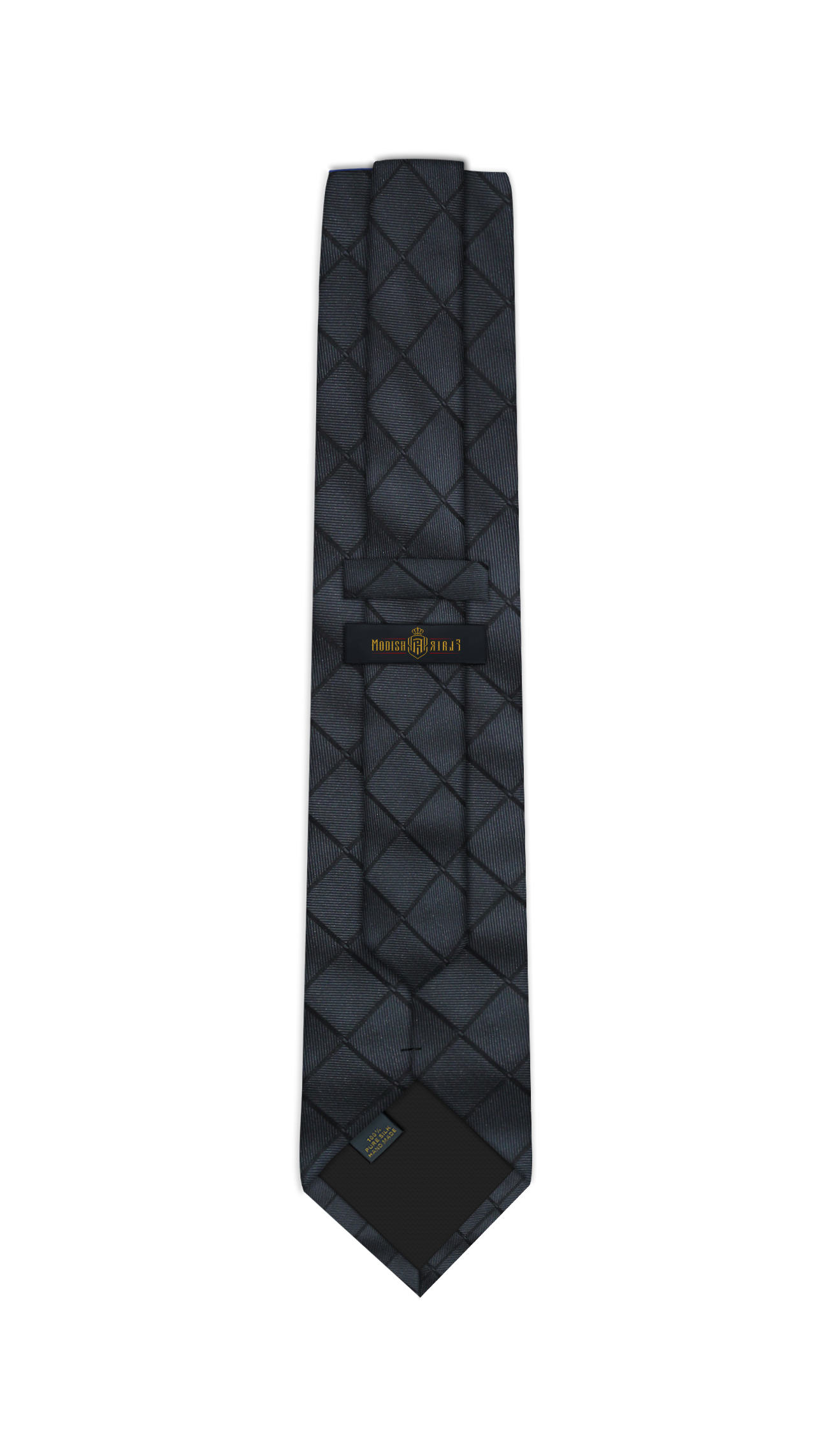 Luxury Dark Gray Silk Tie