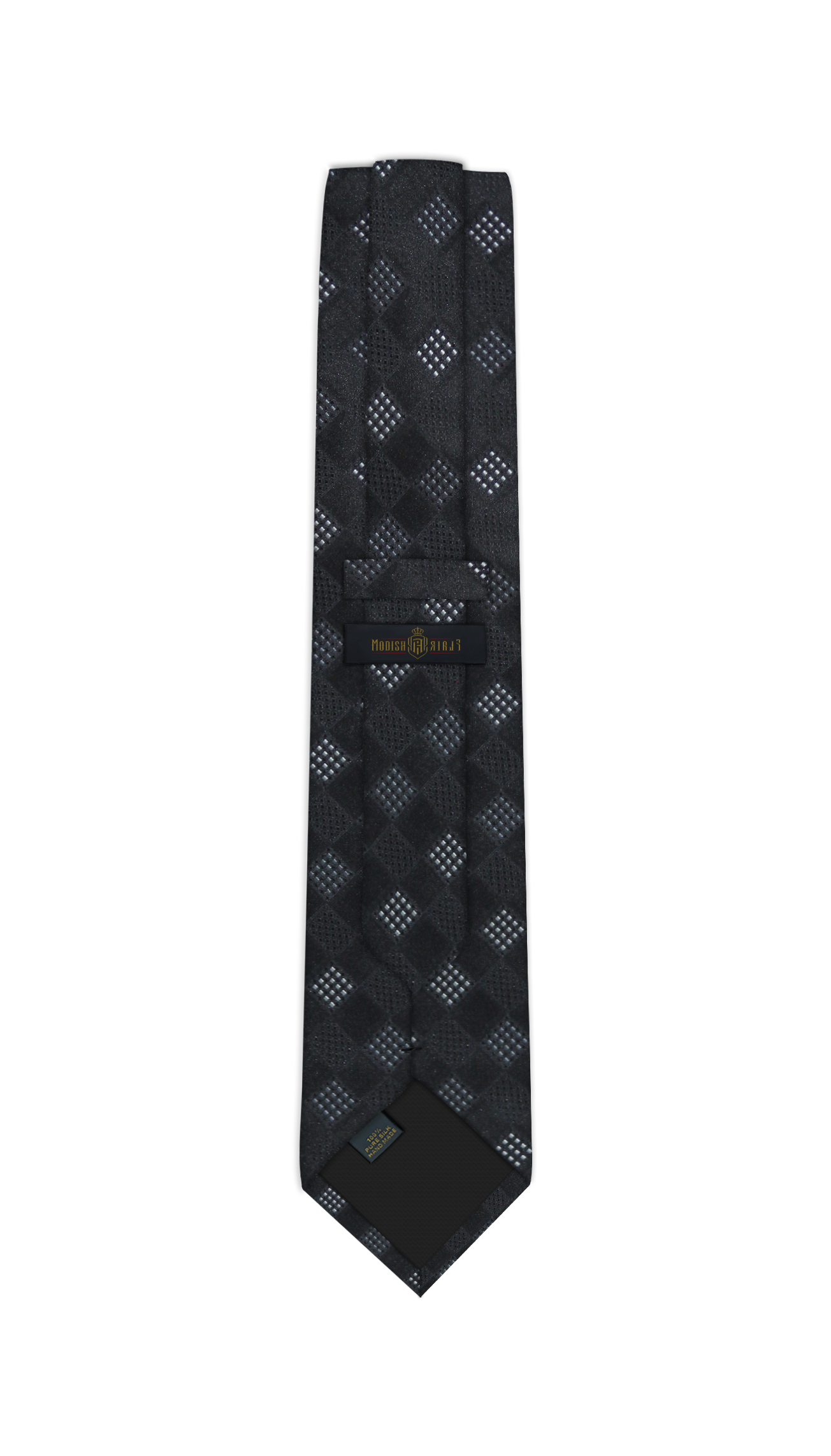 Luxury Black/Dark Gray Silk Tie