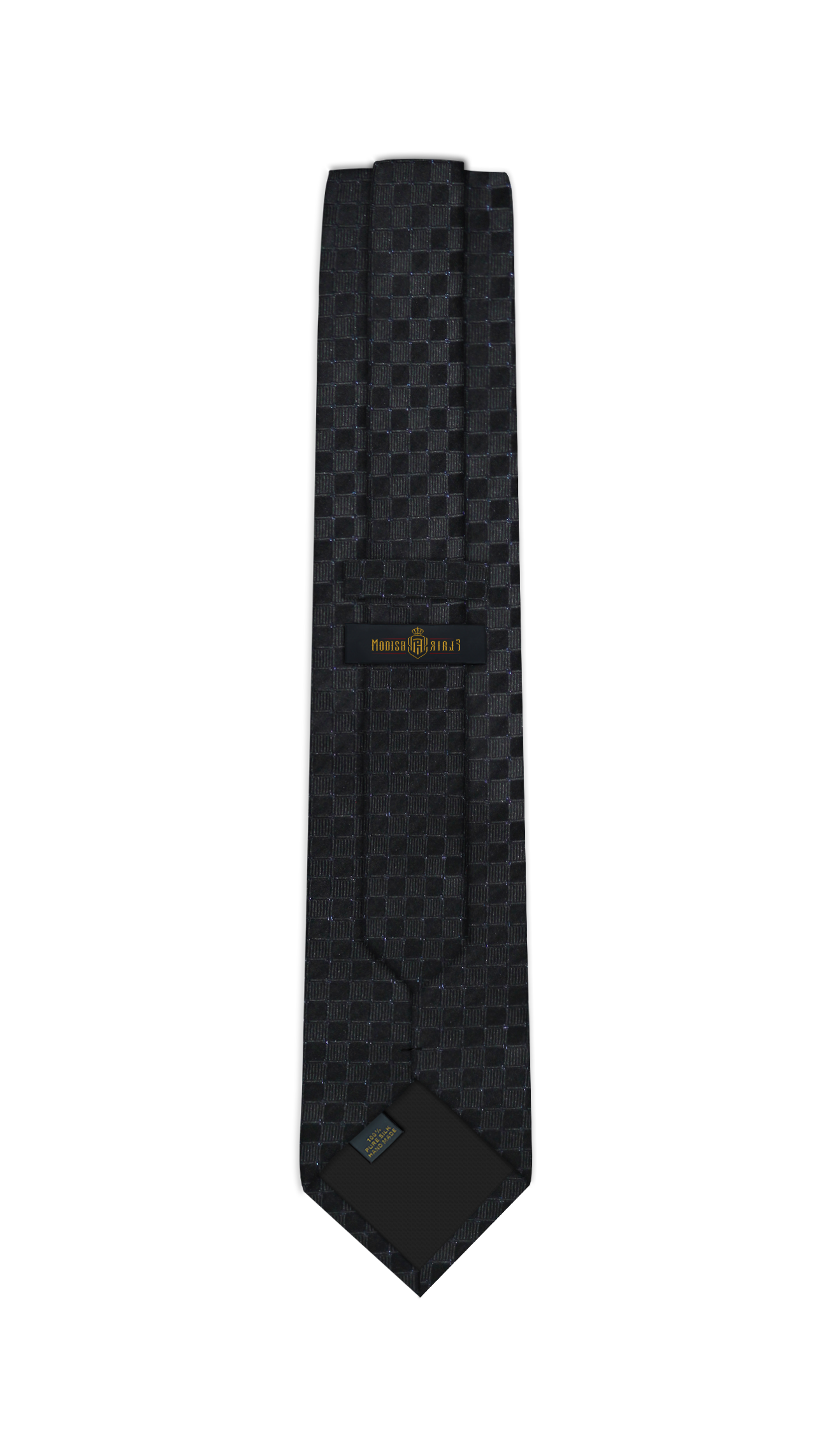 Luxury Black Pattern Silk Tie