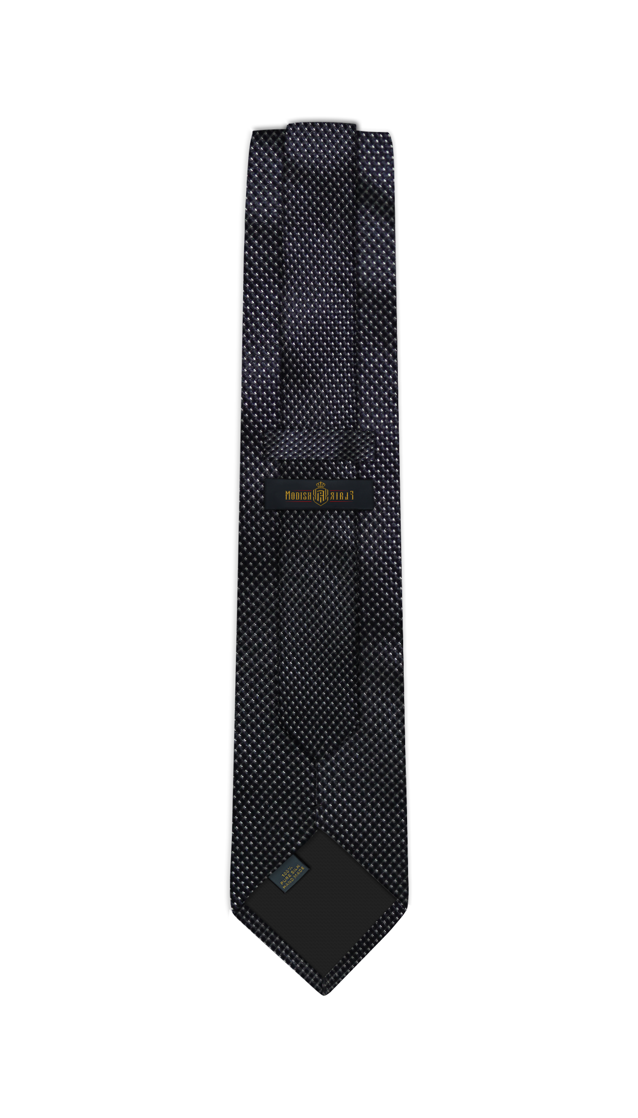 Luxury Navy/White Dots Silk Tie