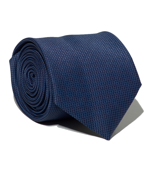 Luxury Navy Jacquard Tie