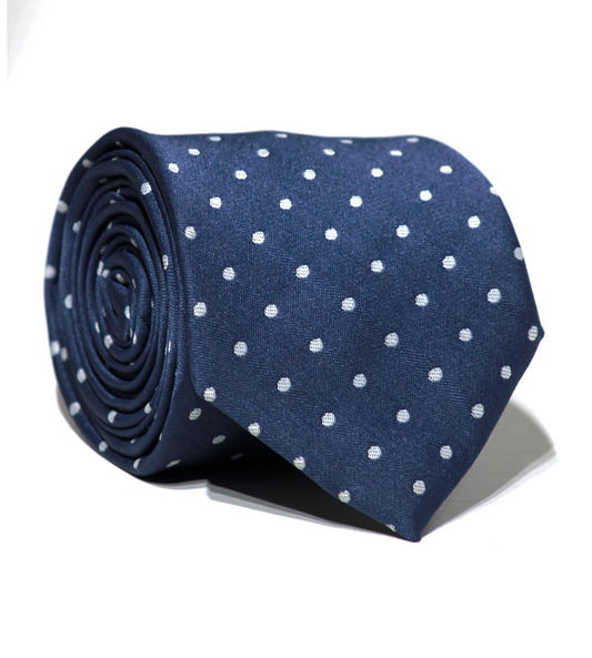 Luxury Blue/White Jacquard Tie
