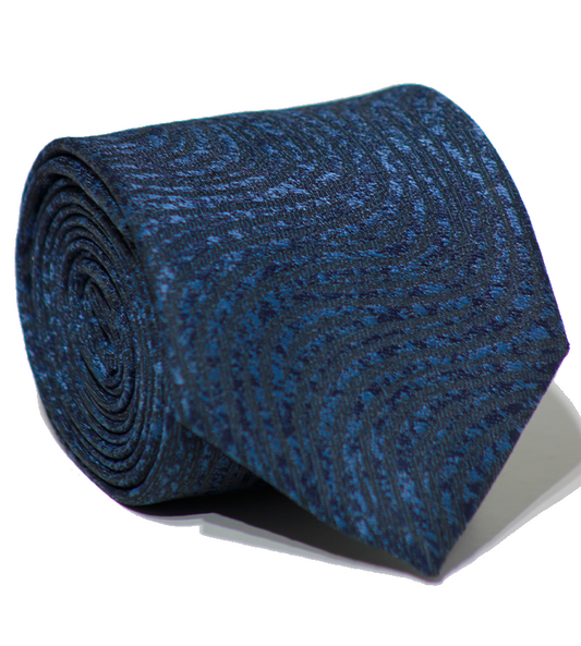 Luxury Navy Jacquard Tie