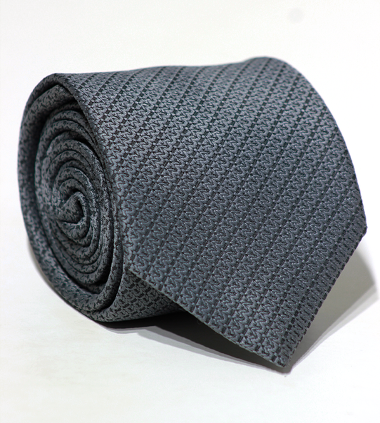 Luxury Dark Gray Jacquard Tie