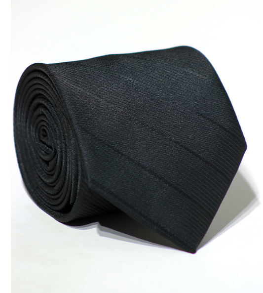 Luxury Black Jacquard Tie