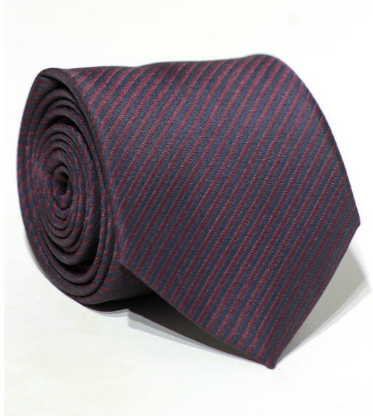 Luxury Maroon~Blue Jacquard Tie