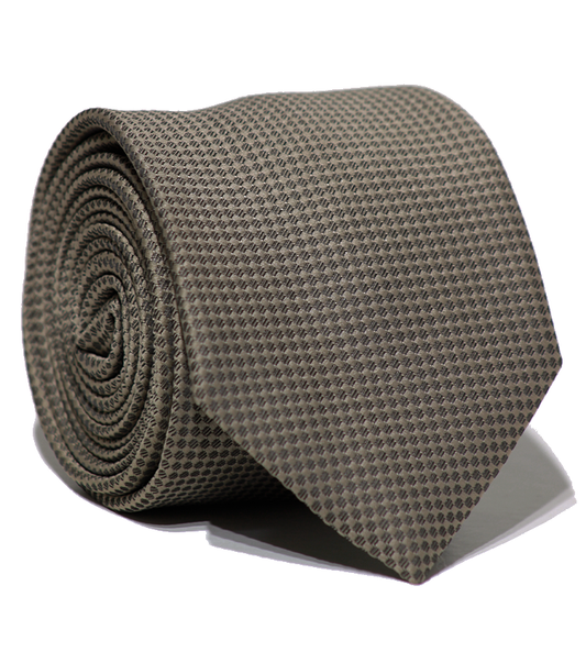 Luxury Olive Brown Jacquard Tie