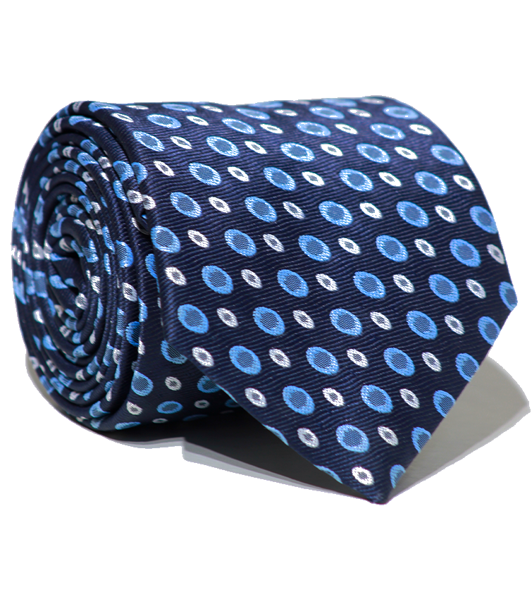 Luxury Blue Jacquard Tie