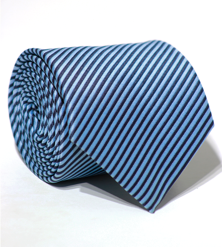 Luxury Light Blue/Navy Blue Jacquard Tie