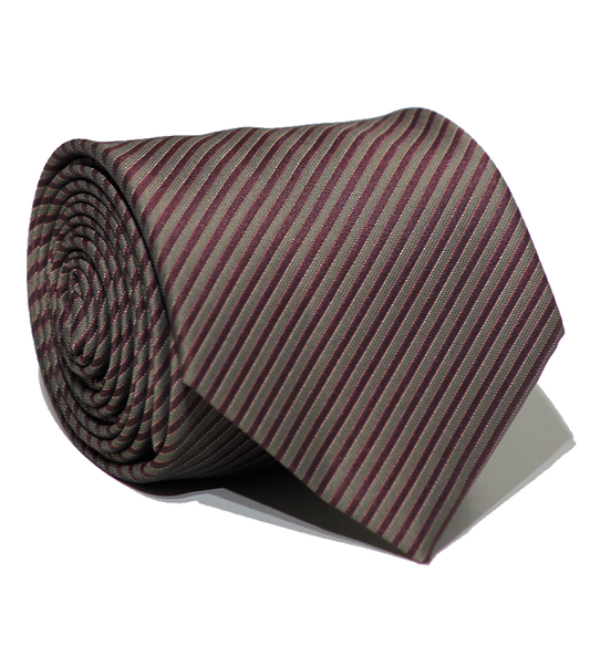 Luxury Burgundy~Brown Jacquard Tie