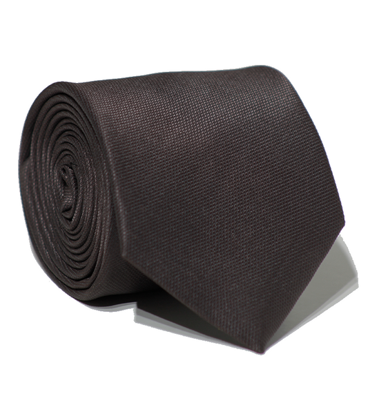 Luxury Dark Brown Jacquard Tie