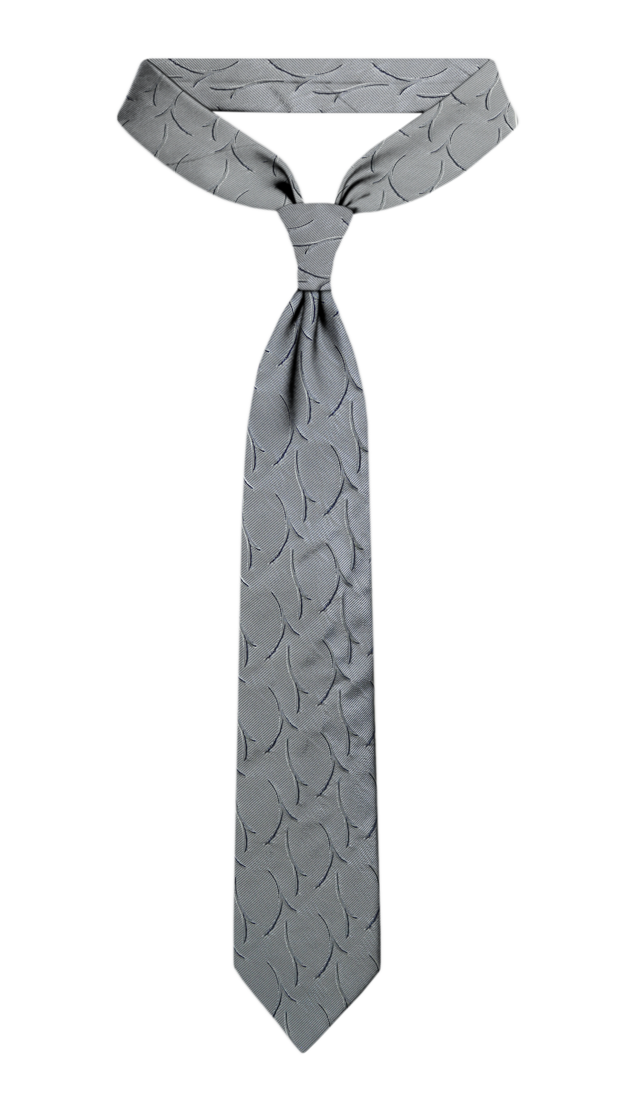 Luxury Silver Silk Tie