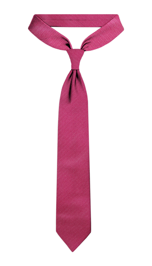 Cravate jacquard de luxe motif baies rouges