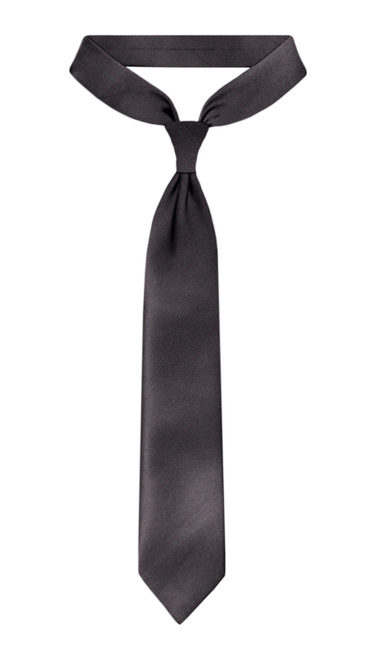 Cravate de luxe jacquard marron foncé