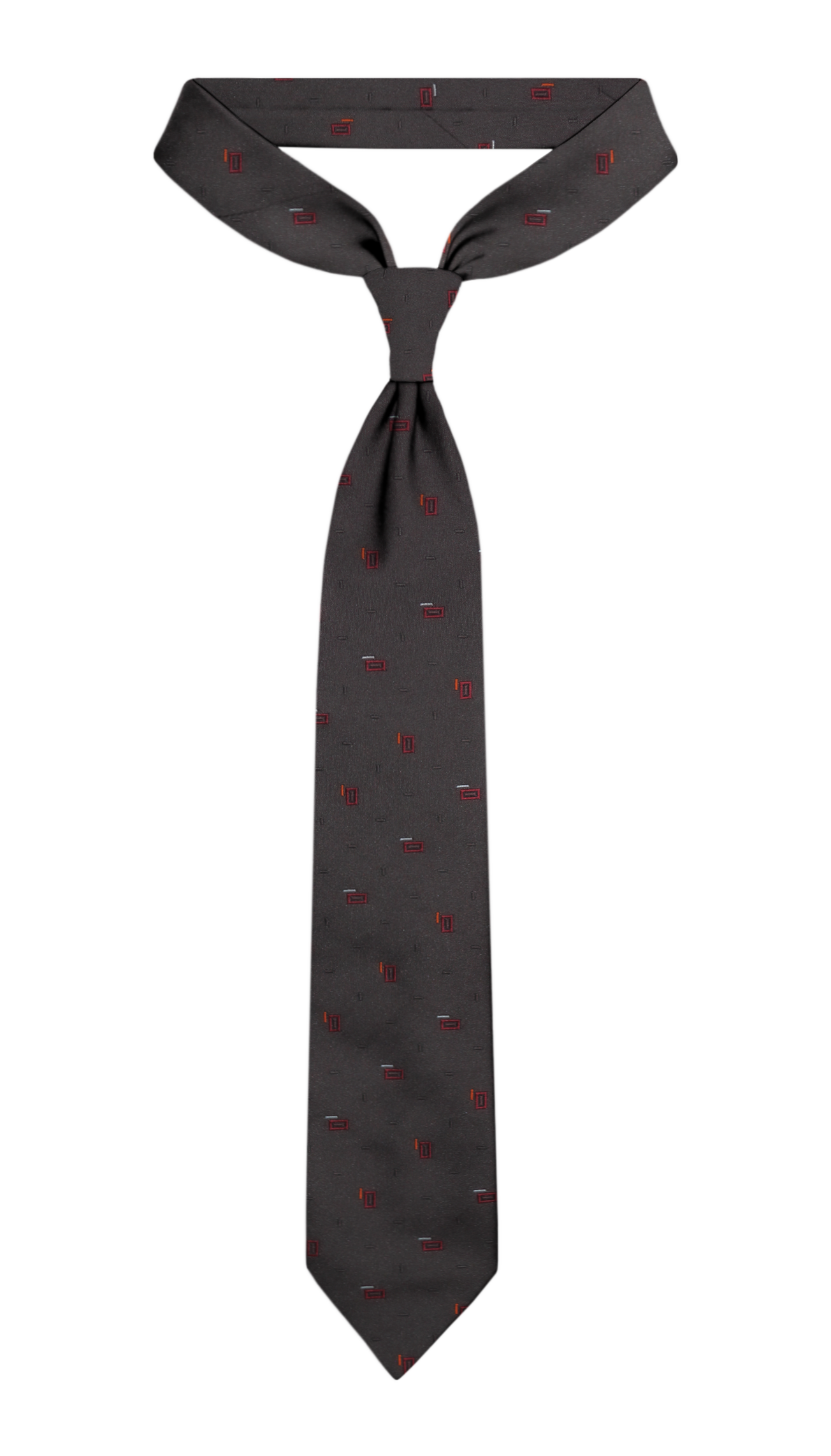 Luxury Dark Brown Silk Tie