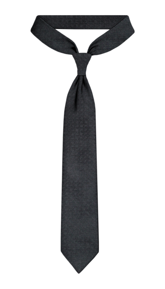 Cravate de luxe noire en jacquard