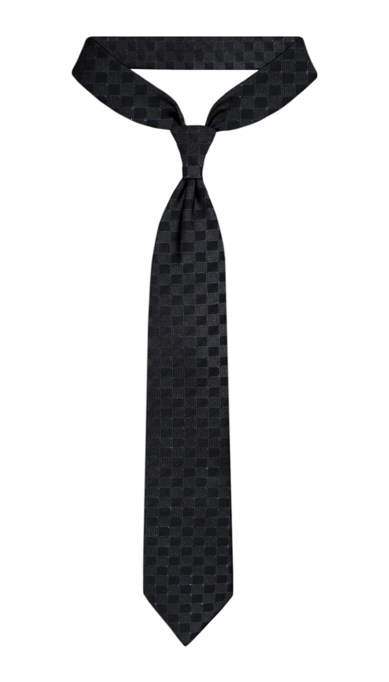 Luxury Black Pattern Silk Tie