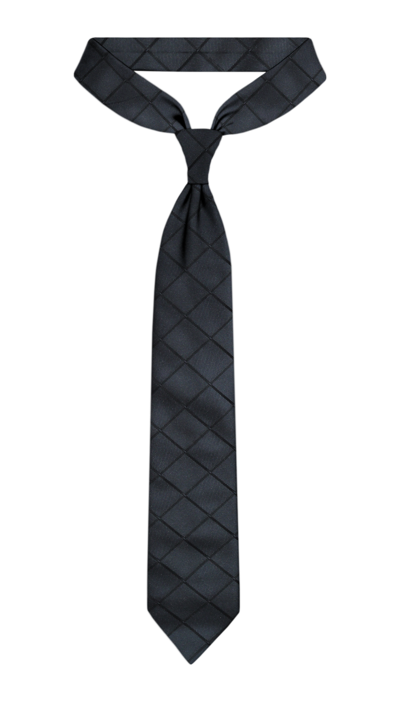 Luxury Dark Gray Silk Tie