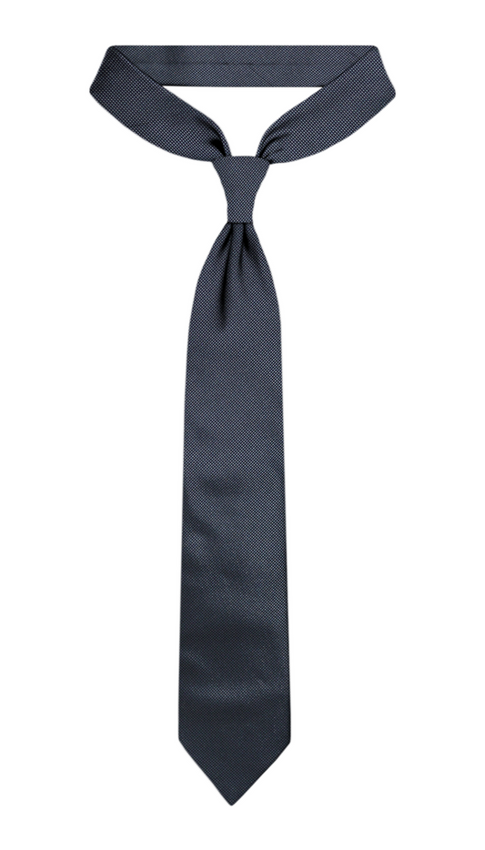 Cravate Jacquard Luxe Gris-Bleu
