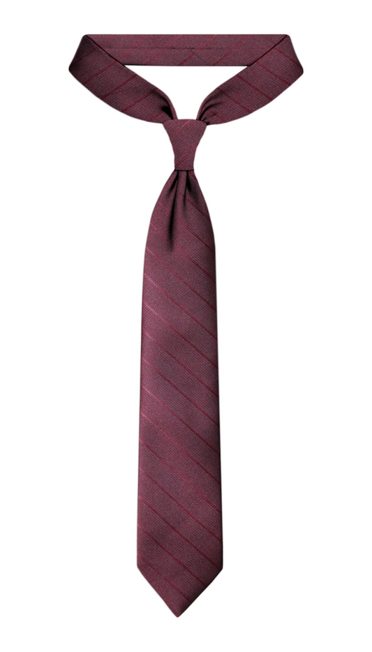 Cravate Jacquard Luxe Bordeaux