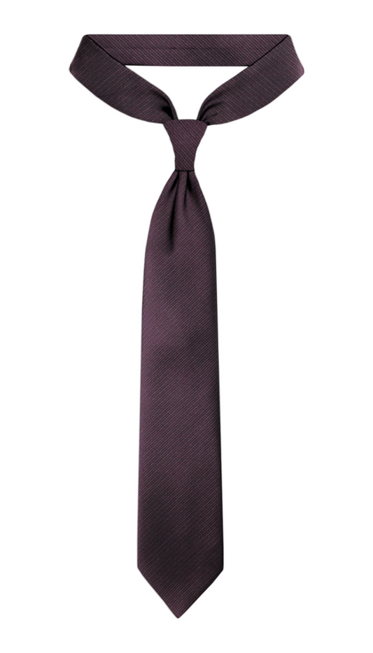 Cravate de luxe en jacquard bordeaux