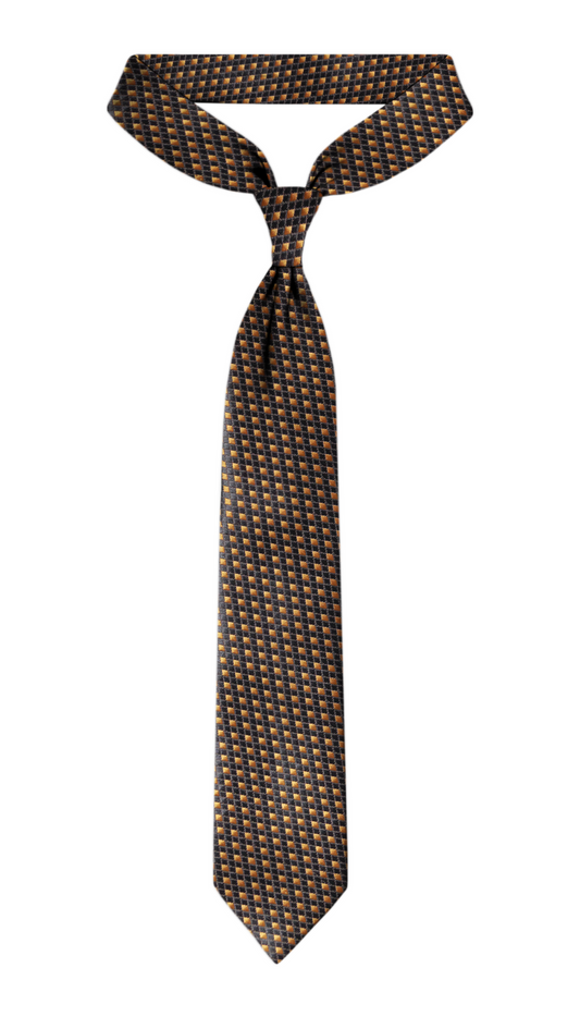 Cravate Jacquard Luxe Noir et Or